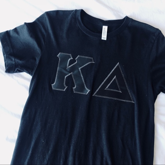 Bella Canvas Tops - 💚KAPPA DELTA💚LETTER SHIRT
